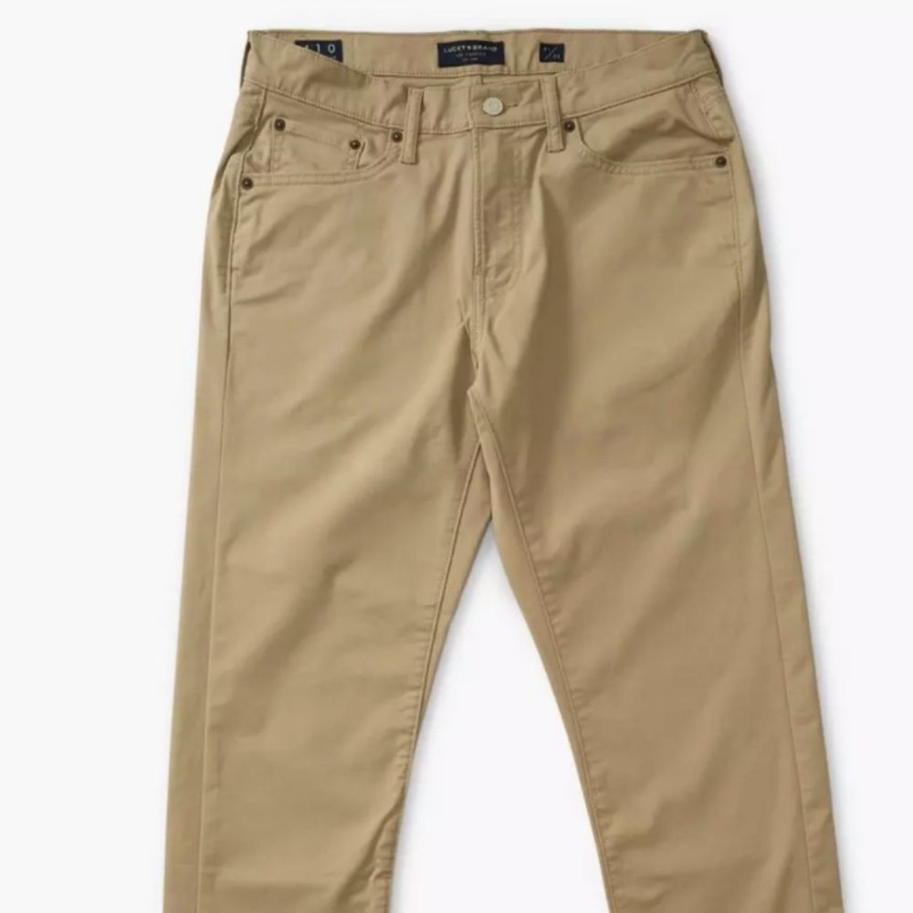 Lucky Brand 410 Athletic Slim Khaki